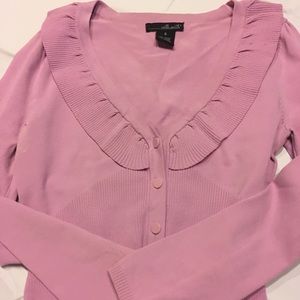 Willi Smith lightweight purple blouse/sweater.